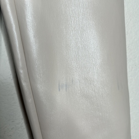 Wilfred The Melina Pant High-waisted Straight Leg Vegan Leather Pans Ivory Sz 2 - Picture 14 of 17